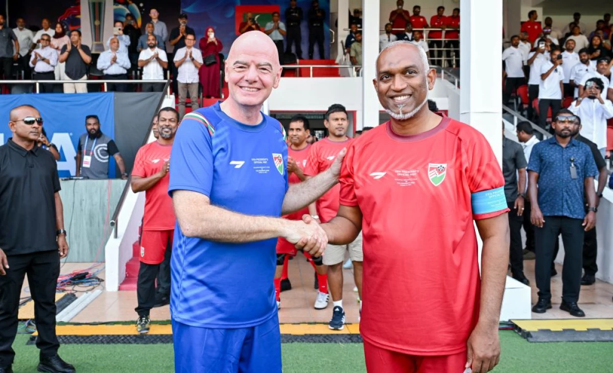 FIFA President joins Maldives President in celebrating the diamond jubilee of Maldivian football