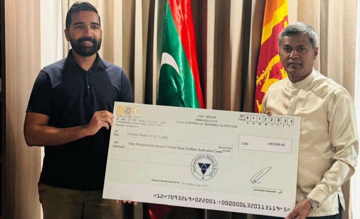 Villa Group donates USD 100,000 to aid to Sri Lanka