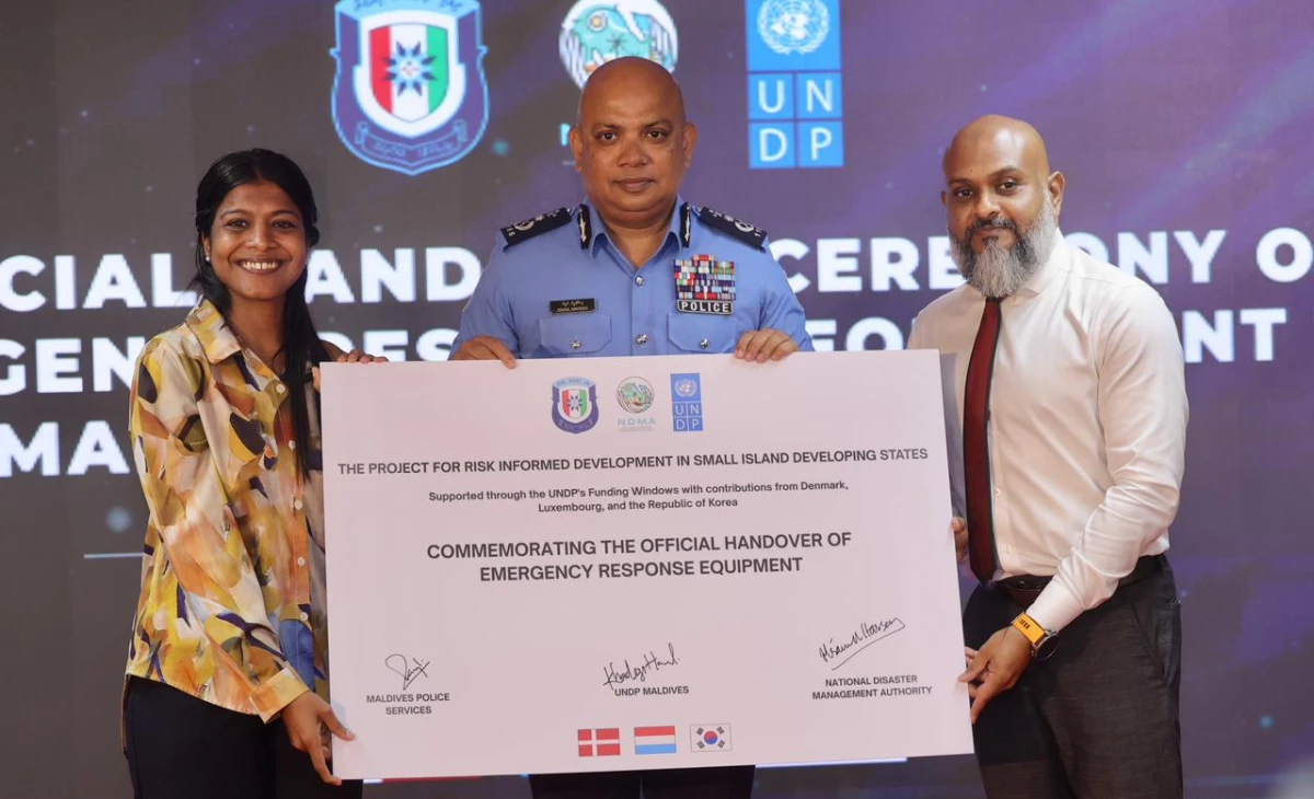 Maldives Police receive emergency response equipment worth MVR 2.6 Million